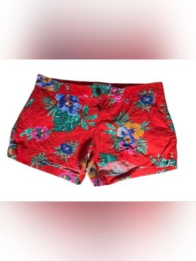 💠 Floral Orange Women's Cotton Shorts